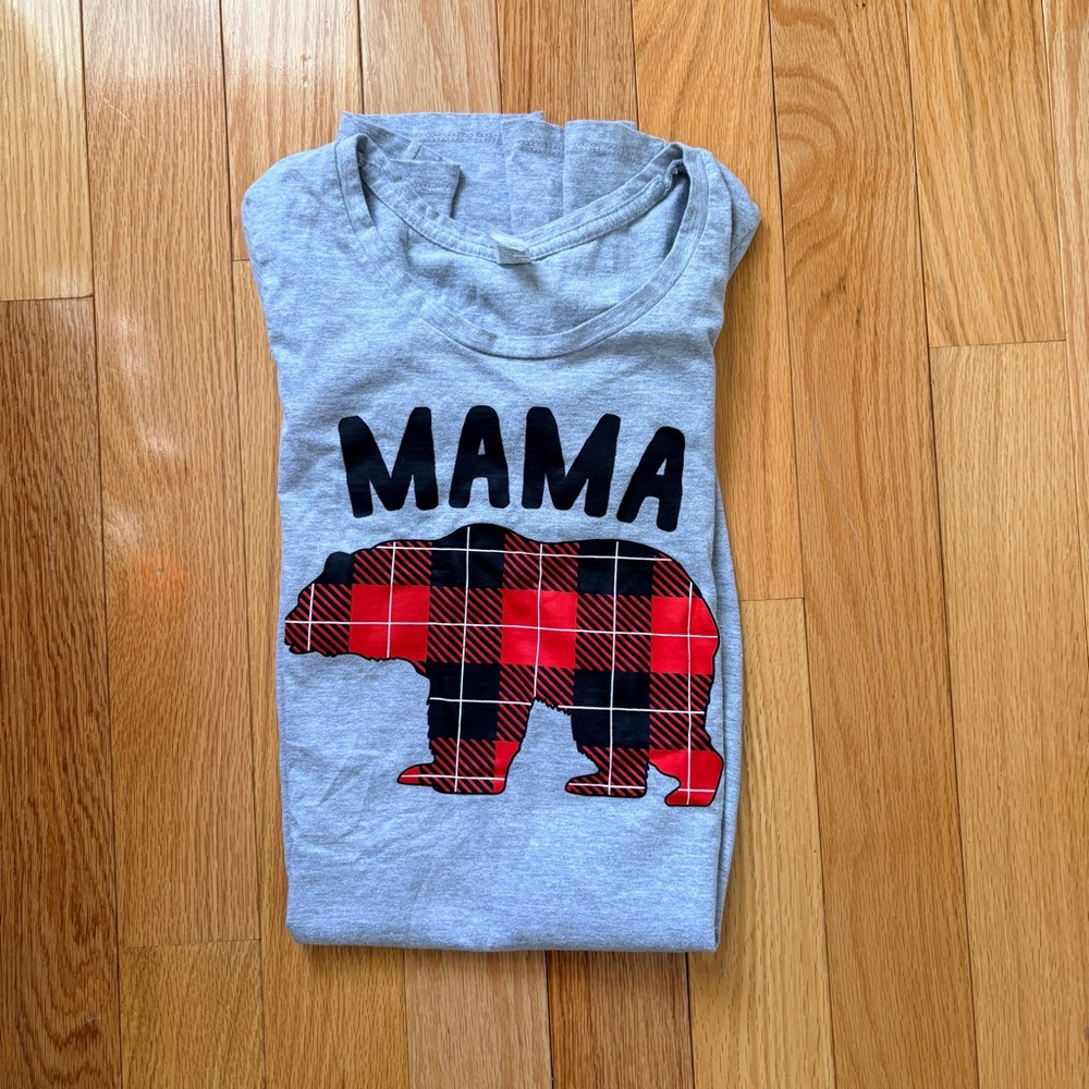 Gray Sleep Shirt - Mama Bear